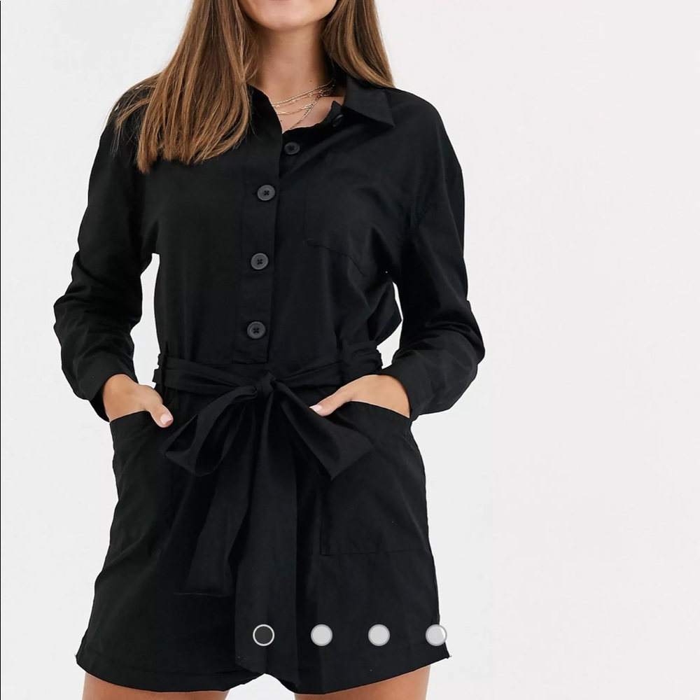 Asos design black romper NEVER WORN NWT